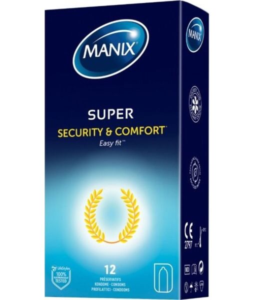 Doos met 12 Manix Super condooms