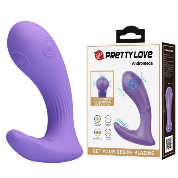 Dubbele vibrator Pretty Love Andromeda in het paars
