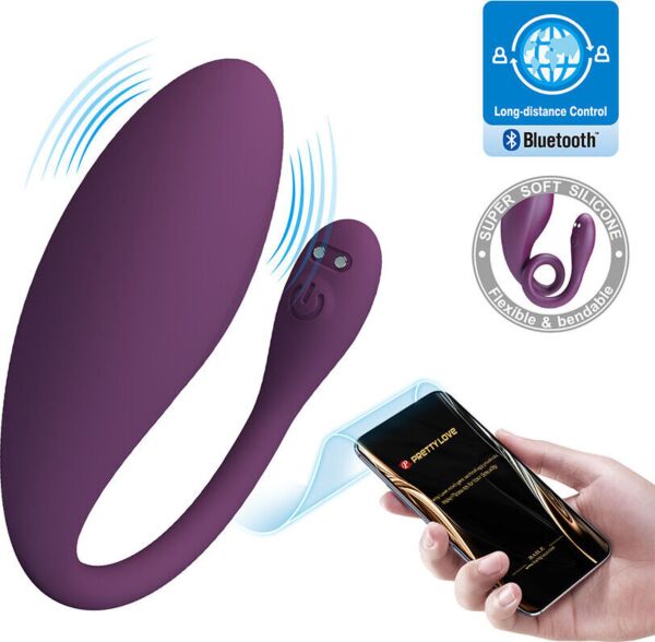 Vibrator voor koppels Pretty Love BI-300106HP, van siliconen