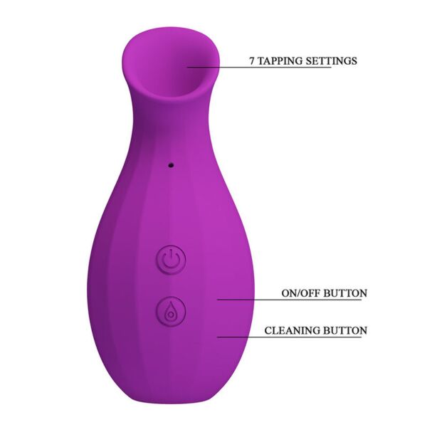 Luchtdrukvibrator Pretty Love Magic Bottle, paars en in flesvorm