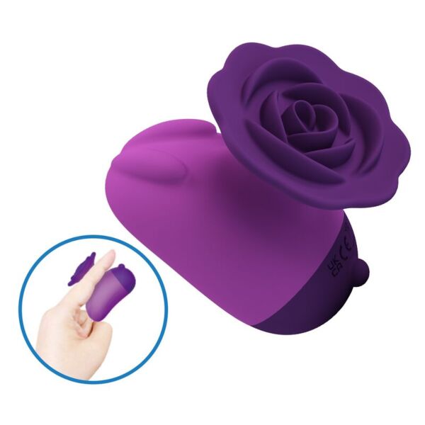 Pretty Love Rabbit clitorisvibrator met 7 standen, in het paars en met een bloemvormige kop