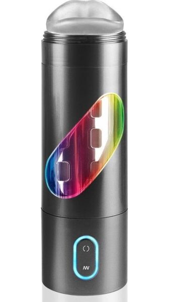 Extreme Toyz Roto Bator Boca masturbator met doorzichtige buis en siliconen hoes