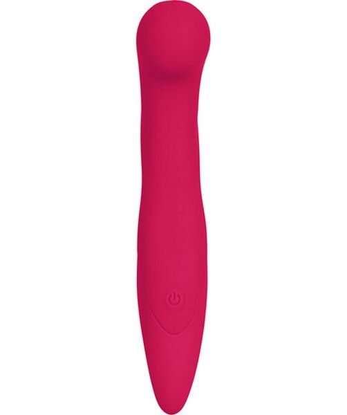 Rode Calexotics Silhouette S12 vibrator met gebogen vorm