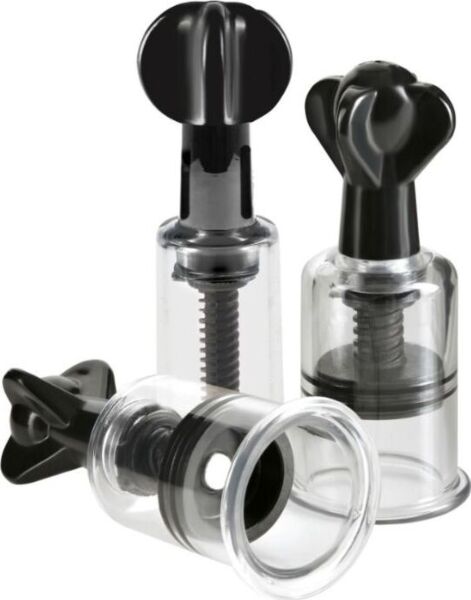 Pipedream Super Suckers Trio set met transparante cilinders voor tepels en clitoris