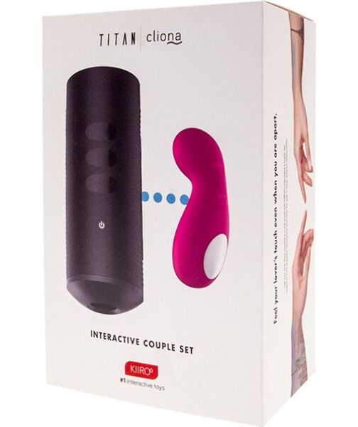 Kiiroo Titan & Cliona coupleset met de Titan masturbator en de Cliona clitorisvibrator