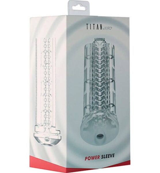 Kiiroo Titan Power Sleeve, sleeve van transparante TPE