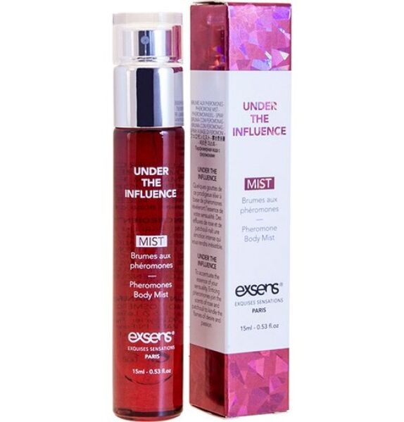 Feromonenparfum Exsens Under the Influence van 15 ml in een sprayflacon