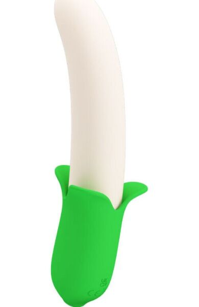 Siliconen vibrator Pretty Love Banana Knight in lichtgroen
