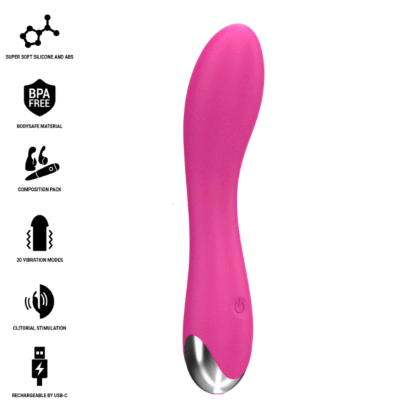 Vibrator Intense Cher met verwisselbare opzetstukken