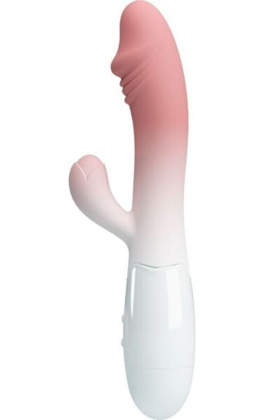 Konijnvibrator Pretty Love BI-014173-A5 van silicone, met de arm voor de clitoris