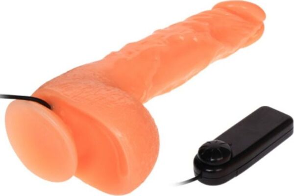 Realistische vibrator Baile met afstandsbediening en zuignap onderaan