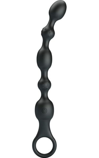 Vibrerende anale kralen Pretty Love BI-040142, in zwart, met handvat