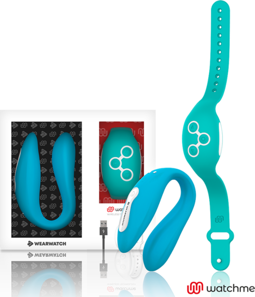 Koppelvibrator Wearwatch WatchMe Dual in U-vorm, met het WatchMe-horloge