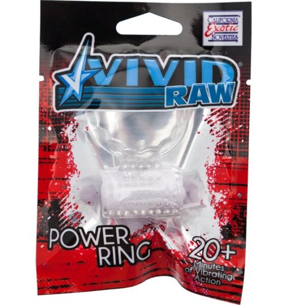 Vibrerende cockring Calexotics Vivid Foil Pack, transparant, van siliconen