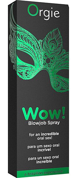 Glazen flacon van de orale spray Orgie Wow! Blowjob Spray