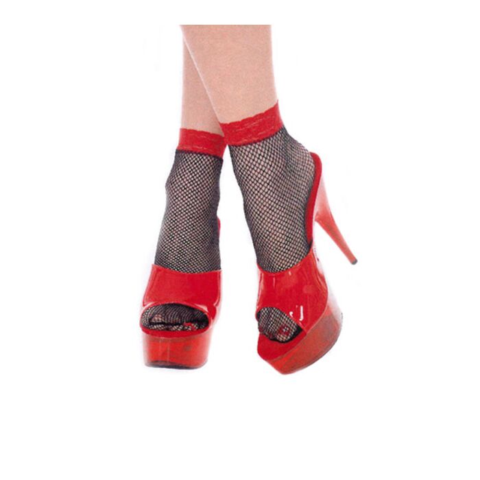 CALCETIN CORTO RED NEGRO C/ROJO CALCETIN CORTO RED NEGRO C/ROJO