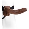 Pene realstico con arns 24 cm marrn