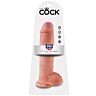King cock pene realistico con testiculos 28 cm