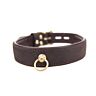 Halsband Bound Nubuck Leather met O-ring