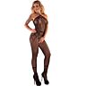 Bodystocking LIVCO CORSETTI Hacint Crotchless Zwart