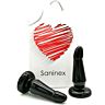 Saninex devotion - plug & dildo con base succión - negro