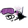 Set Lover met Antifaz, Esposas en Pluma voor massages