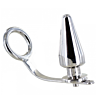 BDSM Plug Anal METAL HARD met Cockring voor Stimulatie