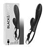 Vibrator BLACK&SILVER Kaleb rabbit met 2 motoren