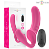 Vibrator INTENSE AMY Dubbels 20cm Roze Met Afstandsbediening