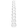 Glazen dildo S Pleasures Crystal VEGA met bolletjes