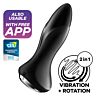 Satisfyer Rotator Plug Vibrator Zwart