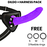 DELTACLUB harnas met dildo 20 cm van siliconen