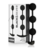 Ballen Anale BLACK&SILVER Harry met 3 Silicone Bollen