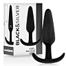 Anaalplug BLACK&SILVER Kael met medium handvat