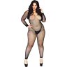 Leg Avenue naadloze net bodystocking 1X-2X
