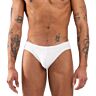 Slips BURN 021 WHITE SLIP XL met glimmende details