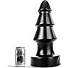 Buttplug ALL BLACK 40 CM met kerstboomvorm
