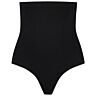 BYE BRA Soft Touch Seamless Hoge Taille Thong XXL Zwart