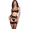 Chilirose Set CR 4697 - 4 delige lingerie set voor sensualiteit