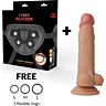 Arnes zonder Vibratie CYBER SILICOCK Jude 18 cm met Ringen