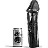 Dildo ALL BLACK Dong 28 cm zonder testikels