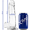 Dildo X RAY Clear 20 cm - Realistisch en Transparant