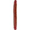 Dildo dubbelzijdig GET REAL 35 cm met mobiel prepucio