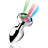 Light up - plug anal pequeño - plateado