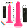 Vibrerend Dildo Diversia 23 cm met Flexibiliteit