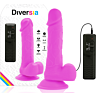Realistisch Dildo Diversia 20.5 cm met Vibratie