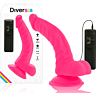 Dildo DIVERSIA 21.5 cm met Vibratie en Koppelbare Functie