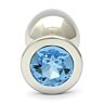 Swarovski cristal aquamarine plug anal xl 96cm / 27mm