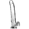 Dildo King Cock Clear met testikels 24.8 cm
