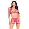 Top en tanga Leg Avenue 86148 met bloemenkant